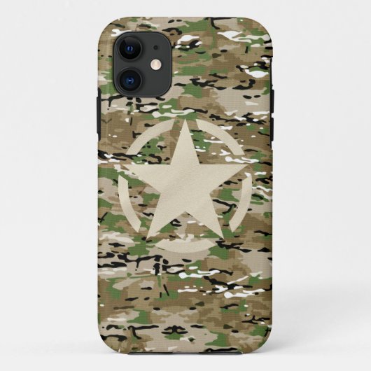 Stencil Label Stijl decimaal op camostijl Case-Mate iPhone Case (Achterkant)