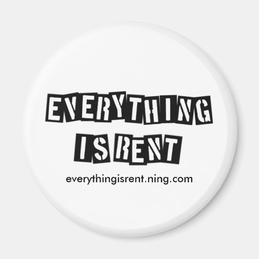 Stencil Letters Magnet Magneet (Voorkant)