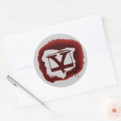 Stencil V-buis Ronde Sticker (Envelop)