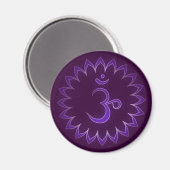 "Stenciled" Crown Chakra - Sahasrara Magneet (Voorkant / Achterkant)