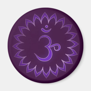 "Stenciled" Crown Chakra - Sahasrara Magneet