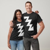 Stenciled ZigZag - White T-shirt (Unisex)
