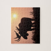 Stenen, Alces alces, stier met grote geweien, Legpuzzel (Verticaal)