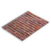 stenen bakstenen van rode stenen muur, metselwerk notitieboek (Linkerzijde)