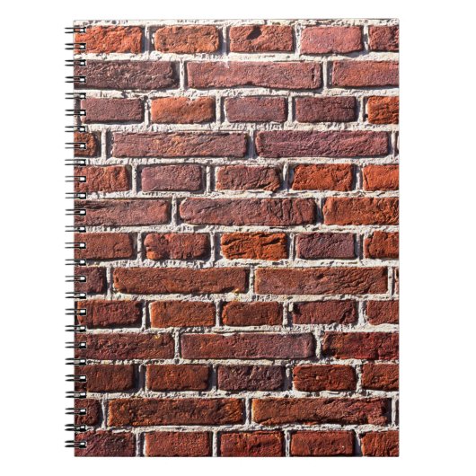 stenen bakstenen van rode stenen muur, metselwerk notitieboek (Voorkant)