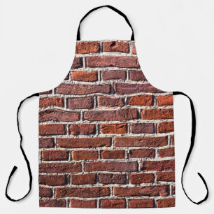 stenen bakstenen van rode stenen muur, metselwerk schort