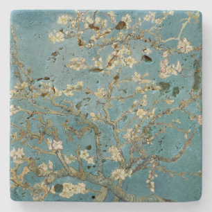 STENEN BIERVILTJE: VINCENT Van Gogh : ALMOND BLOSS Onderzetter