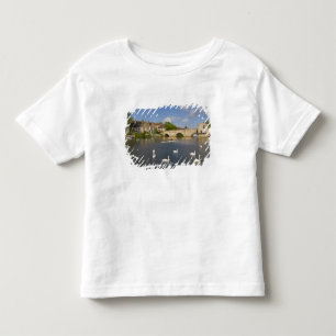 Stenen boogbrug en rivier de Ouse, St Ives, Kinder Shirts