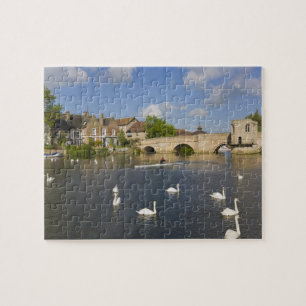 Stenen boogbrug en rivier de Ouse, St Ives, Legpuzzel
