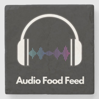 Stenen Coaster - Audio Voedsel Feed Onderzetter