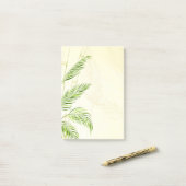 Stenen en bladeren van bamboe, overdruk - post-it® notes (Op bureau)