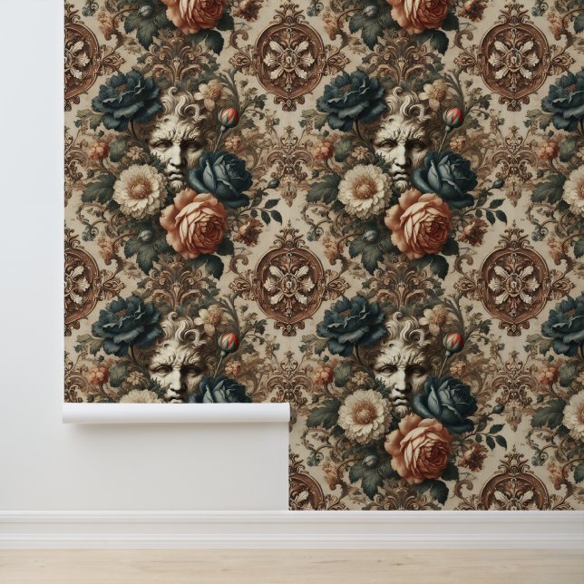 Stenen gezichten & vermoeide nachten – gotische ba behang (Applicatie)