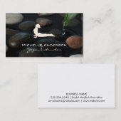 Stenen in de vijver | yogahouding visitekaartje (Voorkant / Achterkant)