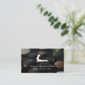 Stenen in de vijver | yogahouding visitekaartje (Staand voorkant)