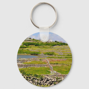 Stenen muren van Ierland Sleutelhanger