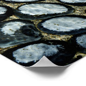 Stenen onder water poster (Hoek)