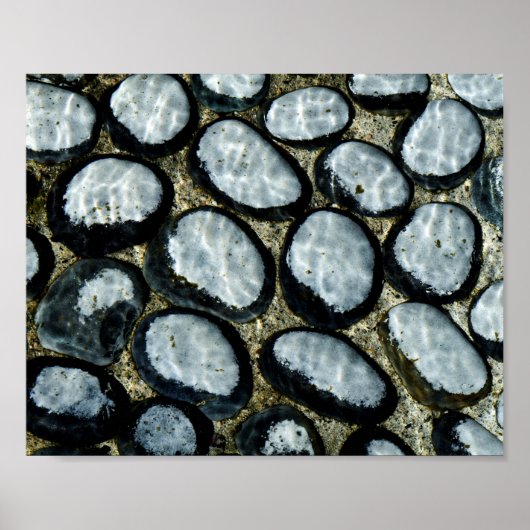 Stenen onder water poster (Voorkant)