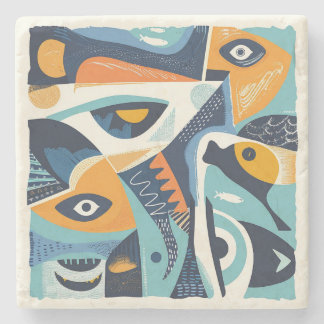 Stenen Onderzetter Zee Thema