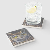 stenen Onderzetters uil (Zijkant)