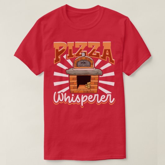 Stenen Oven Pizza Whisperer Pizza Maker T-shirt (Design voorkant)