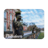 Stenen ridderbeelden bij paleis in Potsdam Magneet (Horizontaal)