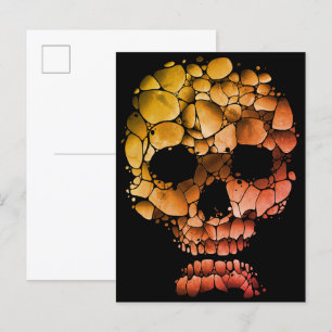 Stenen Schedel – Unieke op rotsen geïnspireerde go Briefkaart