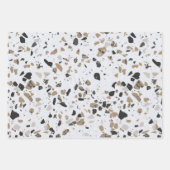 Stenen Terrazzo Patroon Inpakpapier Vel (Voorkant 2)