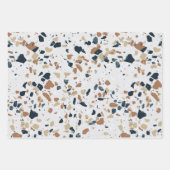 Stenen Terrazzo Patroon Inpakpapier Vel (Voorkant)