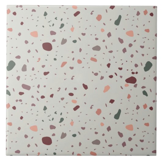Stenen Terrazzo Tegeltje (Voorkant)