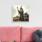 Stenen Tovenaar Canvas Afdruk (Insitu (Woonkamer))