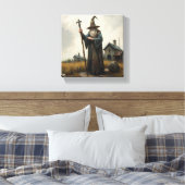 Stenen Tovenaar Canvas Afdruk (Insitu (Slaapkamer))