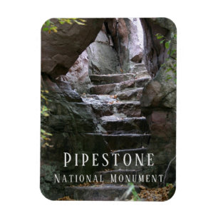 Stenen trappen, Circle Trail, Pipestone, Minnesota Magneet