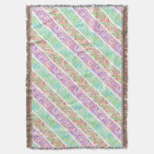 Stenen van kleurrijke pastelbloemen deken (Voorkant Verticaal)