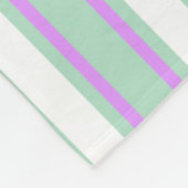 Stenen van mint en lila snoep fleece deken (Hoek)