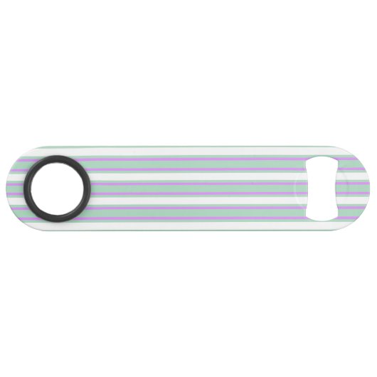 Stenen van mint en lila snoep speed flessenopener (Voorkant (Horizontaal))