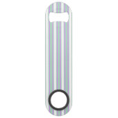 Stenen van mint en lila snoep speed flessenopener (Voorkant)