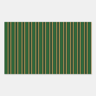 Stenen van snoep van Springbok, groen en goud Rechthoekige Sticker