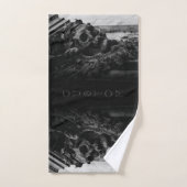 Stenen vleugels schedel bad handdoek (Handdoek)