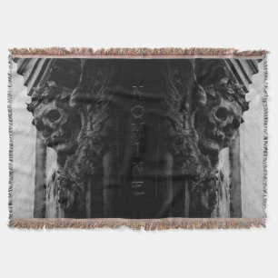 Stenen vleugels schedel deken