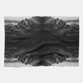 Stenen vleugels schedel theedoek (Horizontaal)