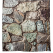 Stenen wandtextuur douchegordijn (Voorkant)