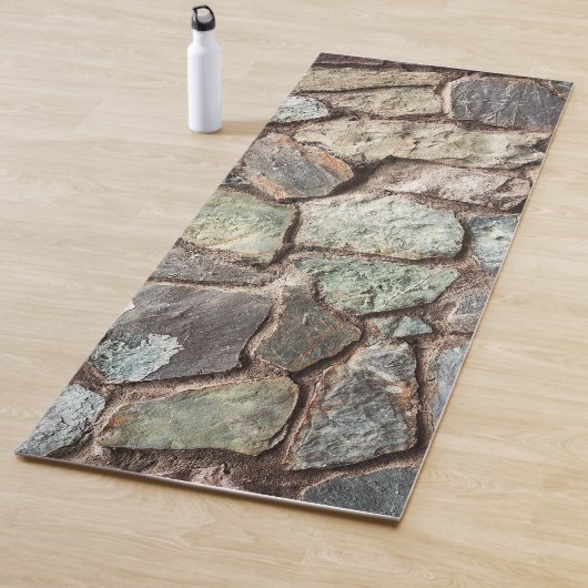 Stenen wandtextuur yogamat (In situ)