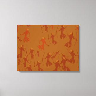 Stengelig doek Pre-historische grove tinctuur Canvas Afdruk