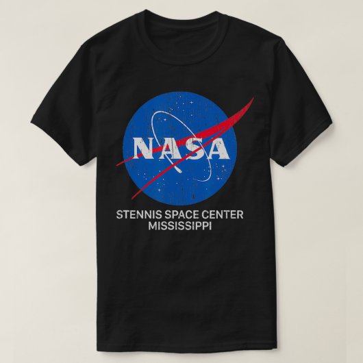 Stennis Space Center distressed Space T-shirt (Design voorkant)