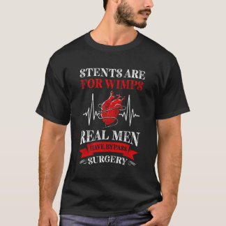Stents zijn voor watjes die een bypassoperatie ond t-shirt