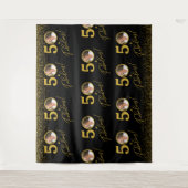 Step and Repeat Fabulous Birthday Photo Backdrop Wandkleed (Voorkant)