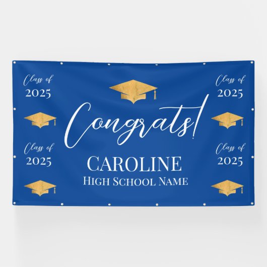 Step and repeat Graduation Backdrop banner  (Horizontaal)
