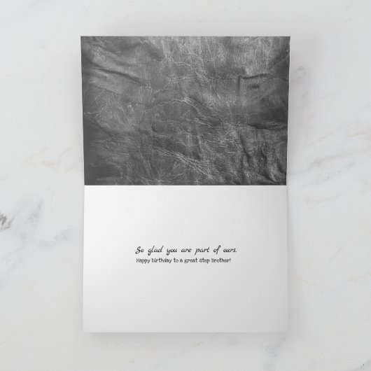 step broers grijze lederen kaart (Binnen)