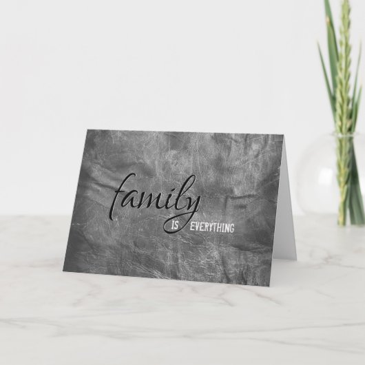 step broers grijze lederen kaart (Voorkant)