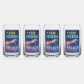 Step Forward Boldly Blikvorm Glas (Achterkant)